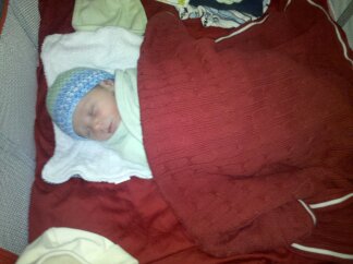 Max in crib